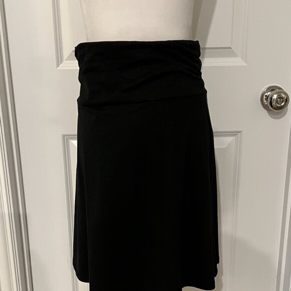 Toad & Co Chaka Pull On Tencil Skirt / Charcoal Black / Small - Picture 4 of 12